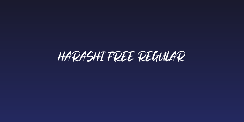 Harashi Free Regular Social Header