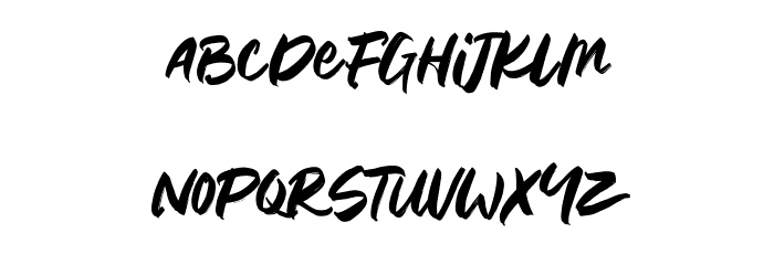 Harashi Free Regular Font LOWERCASE