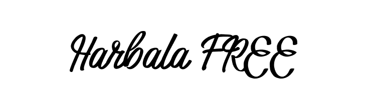 Harbala FREE  font caratteri gratis