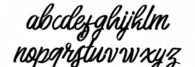Harbala FREE Font LOWERCASE