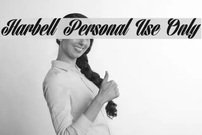 Harbell Personal Use Only フォント examples
