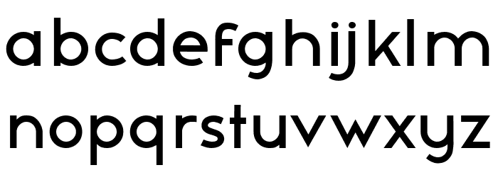 Harborn Regular Font LOWERCASE