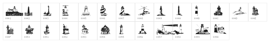 Harbour Lights Character Map