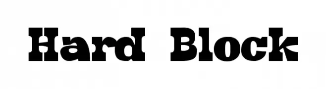 Hard Block  フリーフォントのダウンロード
