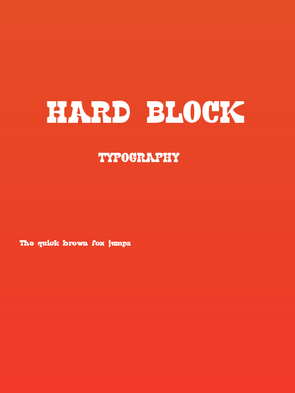 Hard Block Poster