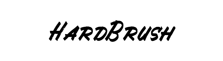 Hard Brush  नि: शुल्क फ़ॉन्ट्स डाउनलोड