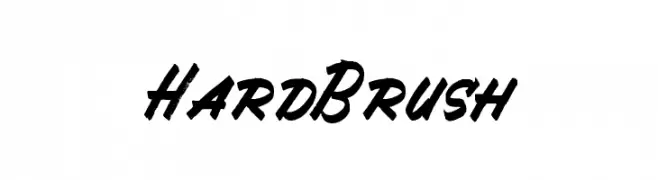 Hard Brush  font caratteri gratis