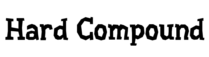 Hard Compound Font