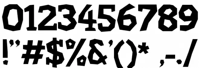 Hard Compound Font OTHER CHARS