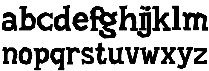 Hard Compound Font LOWERCASE