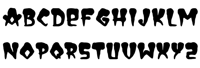 Hard+Core Font LOWERCASE