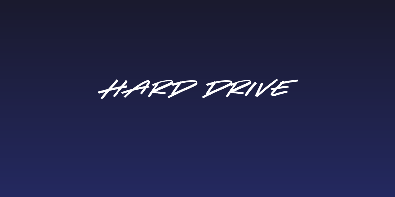 Hard Drive Social Header