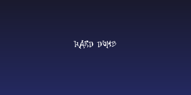 Hard Dumb Social Header