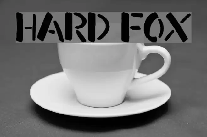 Hard Fox Font examples