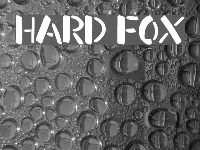 Hard Fox Font examples