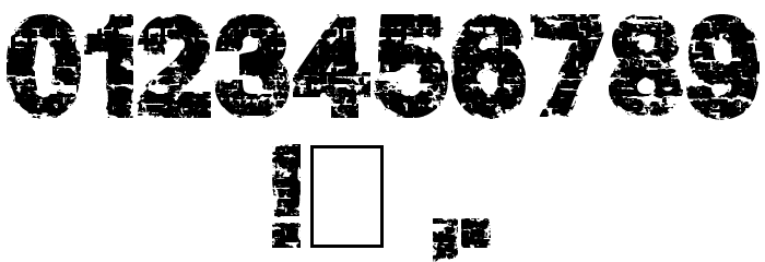 Hard Grunge Font OTHER CHARS