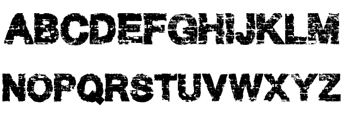 Hard Grunge Font LOWERCASE