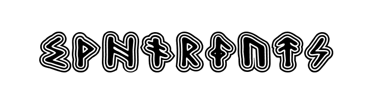 Hard Runes Шрифта