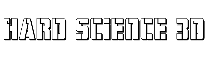 Hard Science 3D  Descarca Fonturi Gratis