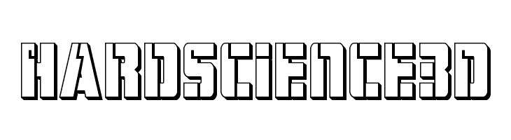 Hard Science 3D  Descarca Fonturi Gratis