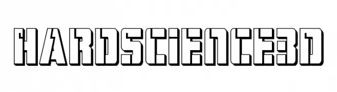 Hard Science 3D  Fuentes Gratis Descargar