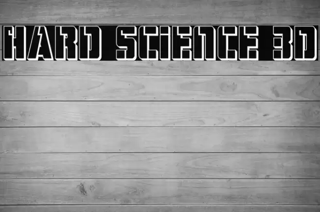 Hard Science 3D Font examples