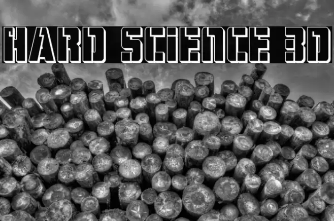 Hard Science 3D Font examples
