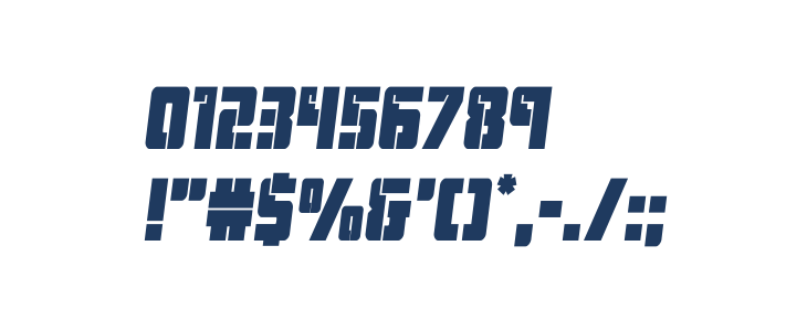 Hard Science Bold Semi-Italic Other Characters