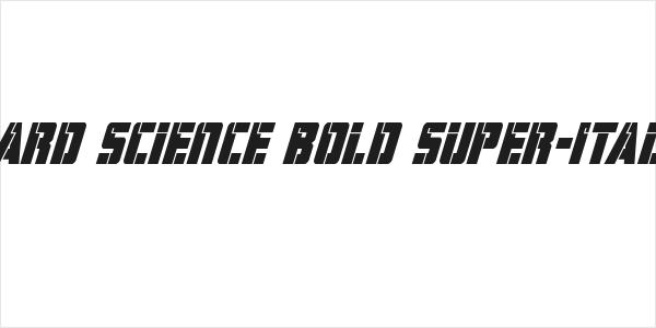 Hard Science Bold Super-Italic Logo