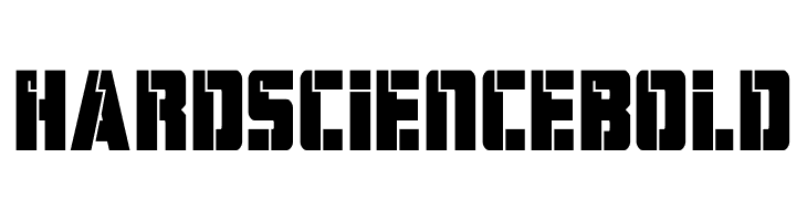 Hard Science Bold  フリーフォントのダウンロード