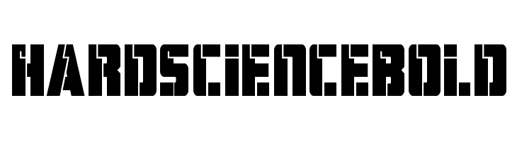 Hard Science Bold  Free Fonts Download