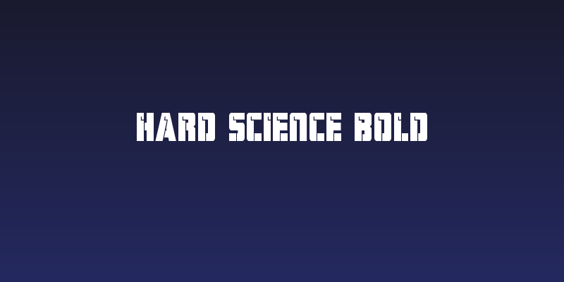 Hard Science Bold Social Header