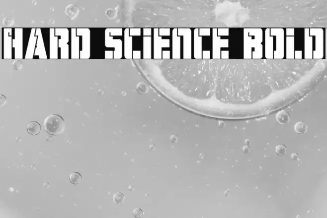 Hard Science Bold Font examples