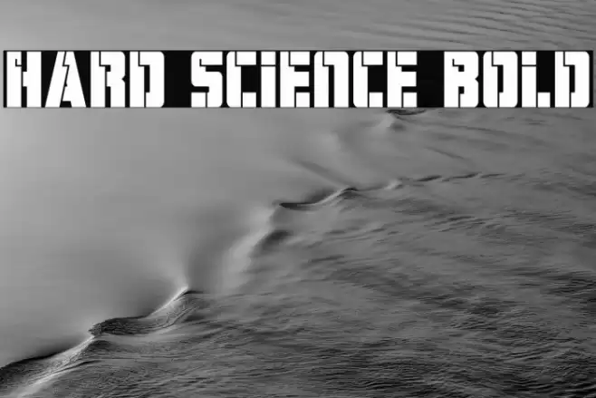 Hard Science Bold Font examples
