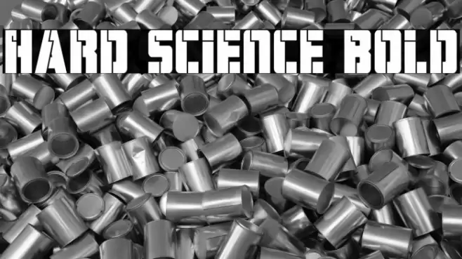 Hard Science Bold Font examples