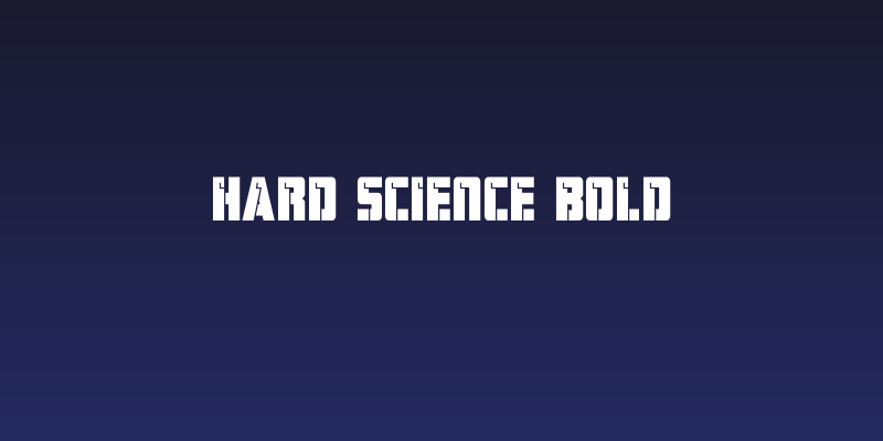 Hard Science Bold Social Header