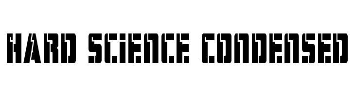 Hard Science Condensed  les polices de caractères gratuit tlcharger