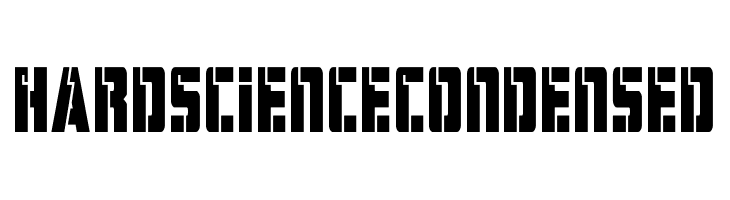 Hard Science Condensed  les polices de caractères gratuit tlcharger