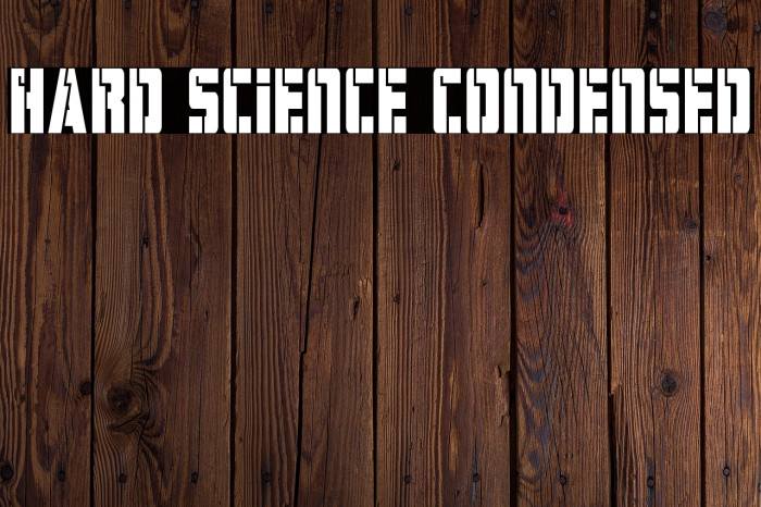 Hard Science Condensed Example 1