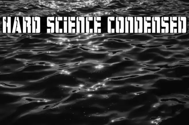 Hard Science Condensed Font examples