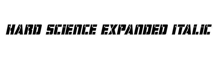 Hard Science Expanded Italic  Fuentes Gratis Descargar