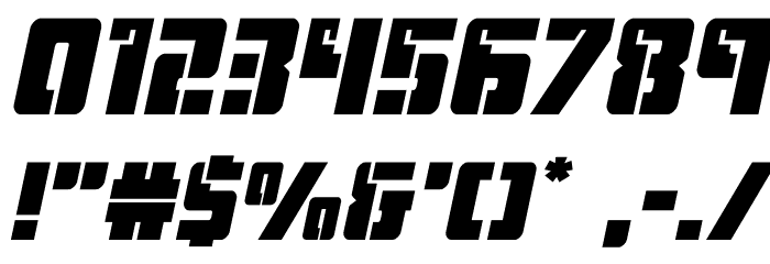 Hard Science Expanded Italic Font OTHER CHARS