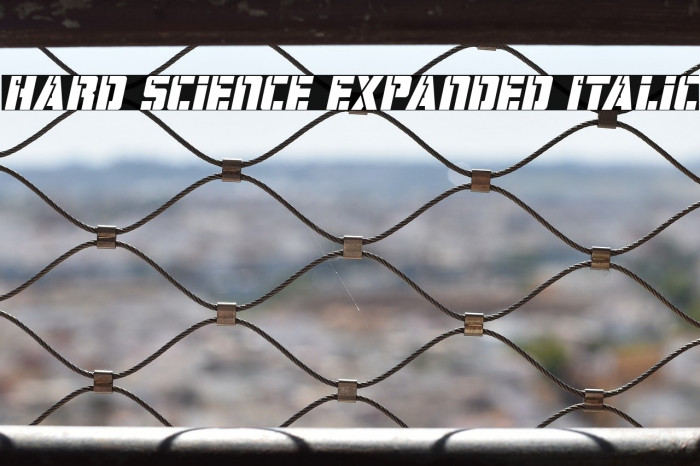 Hard Science Expanded Italic Example 1