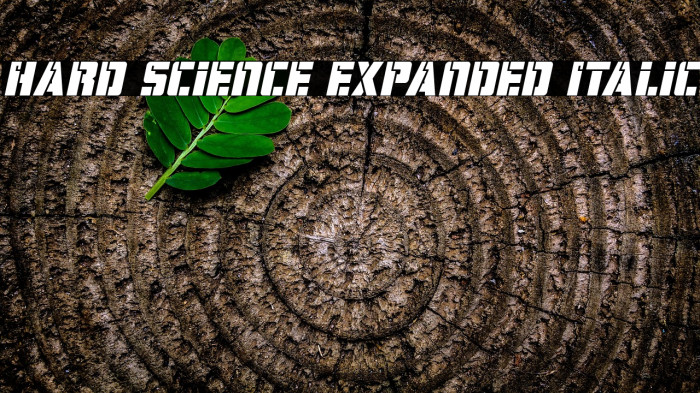 Hard Science Expanded Italic Example 3