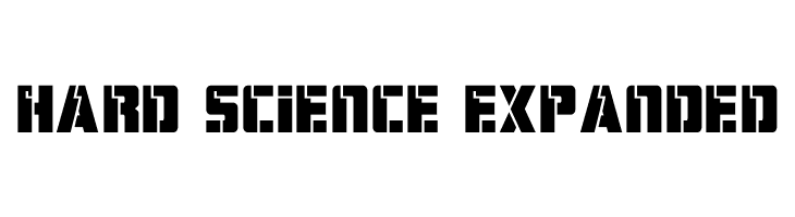 Hard Science Expanded  Frei Schriftart Herunterladen