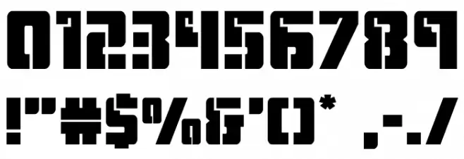 Hard Science Expanded Font OTHER CHARS