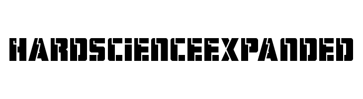 Hard Science Expanded  font caratteri gratis