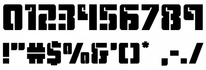 Hard Science Expanded Font OTHER CHARS