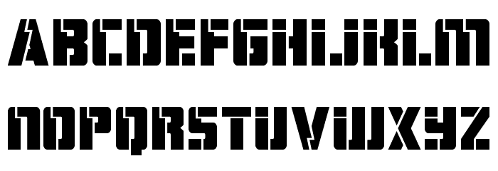 Hard Science Expanded Font LOWERCASE