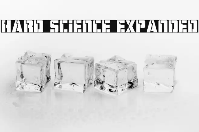Hard Science Expanded Font examples